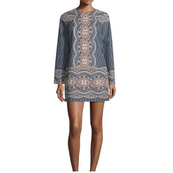 BCBGMAXAZRIA Womens Allina Lace Long-Sleeve Cocktail Dress size Small - Picture 1 of 14